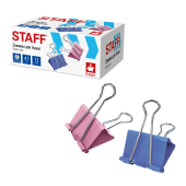Зажимы для бумаг STAFF ECO, КОМПЛЕКТ 12 шт., 41 мм, на 200 листов, цветные, картонная коробка, 274040 за 97 ₽. Зажимы для бумаг.  Доставка по РФ. Без переплат!
