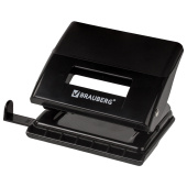 Дырокол BRAUBERG "Black Jack", до 20 листов, черный, 227796 за 376 ₽. Дыроколы настольные.  Доставка по РФ. Без переплат!