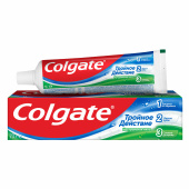Зубная паста 50 мл COLGATE "Натуральная мята", тройное действие, с фторидом, 7891024128954 за 99 ₽. Зубные пасты.  Доставка по РФ. Без переплат!