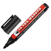 Маркер перманентный ULTRA MARKER, ЧЕРНЫЙ, 3,5 мм, с клипом, BRAUBERG, 152204 за 38 ₽. Маркеры перманентные.  Доставка по РФ. Без переплат!