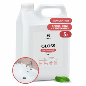 Средство для чистки сантехники кислотное 5,5 кг, GRASS GLOSS PROFESSIONAL, концентрат, 125323 за 1&nbsp;417 ₽. Средства для чистки ванных и туалетных комнат.  Доставка по РФ. Без переплат!