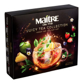 Чай MAITRE "Сочный чай", ассорти 6 вкусов, НАБОР 30 пакетиков по 2 г, бак039 за 420 ₽. Чайные подарочные наборы.  Доставка по РФ. Без переплат!