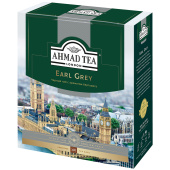 Чай AHMAD "Earl Grey" черный с ароматом бергамота,100 пакетиков в конвертах по 2 г, 595i-08 за 674 ₽. Чай пакетированный.  Доставка по РФ. Без переплат!