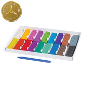 Пластилин классический ЮНЛАНДИЯ "ЮНЫЙ ВОЛШЕБНИК", 18 цветов, 360 г, СО СТЕКОМ, ВЫСШЕЕ КАЧЕСТВО, 104819 за 157 ₽. Пластилин.  Доставка по РФ. Без переплат!