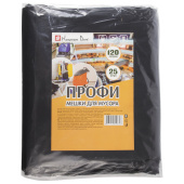 Мешки для мусора 120 л, черные, в пачке 25 шт., ПВД, 55 мкм, 70х110 см, особо прочные, КОНЦЕПЦИЯ БЫТА "Профи", 650 за 646 ₽. Мешки для мусора универсальные.  Доставка по РФ. Без переплат!