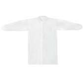 Халат одноразовый белый на липучках КОМПЛЕКТ 10 шт., XXL, 56-58 размер, 110 см, рукав на резинке, 30 г/м2, ОПТИТРЕЙД за 1&nbsp;054 ₽. Одноразовая медицинская одежда.  Доставка по РФ. Без переплат!