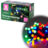 Электрогирлянда-нить комнатная "Шарики" 10 м, 100 LED, мультицветная 220 V, контроллер, ЗОЛОТАЯ СКАЗКА, 591102 за 758 ₽. Электрогирлянды и световые фигуры.  Доставка по РФ. Без переплат!