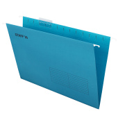 Подвесные папки А4/Foolscap (404х240 мм) до 80 л., КОМПЛЕКТ 10 шт., синие, картон, STAFF, 270933 за 936 ₽. Подвесные папки Foolscap.  Доставка по РФ. Без переплат!