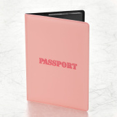 Обложка для паспорта, мягкий полиуретан, "PASSPORT", нежно-розовая, STAFF, 238403 за 98 ₽. Обложки для паспорта.  Доставка по РФ. Без переплат!