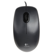 Мышь проводная LOGITECH M100, USB, 2 кнопки + 1 колесо-кнопка, оптическая, черно-серая за 877 ₽. Мыши проводные компьютерные.  Доставка по РФ. Без переплат!
