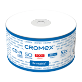 Диск CD-R CROMEX (КРОМЕКС), 700 Mb, 52x, с возможностью печати на диске, Bulk (термоусадка без шпиля), КОМПЛЕКТ 50 шт., 514304 за 1&nbsp;113 ₽. Диски CD, DVD, BD (Blu-ray).  Доставка по РФ. Без переплат!