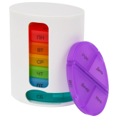 ТАБЛЕТНИЦА / Контейнер-органайзер для лекарств и витаминов "7 дней/4 приема WHITE", DASWERK (ДАСВЕРК), 630847 за 382 ₽. Емкости для лекарственных средств.  Доставка по РФ. Без переплат!