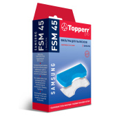 Комплект фильтров TOPPERR FSM 45, для пылесосов SAMSUNG, 1111 за 366 ₽. Аксессуары и расходные материалы для пылесосов и полотеров.  Доставка по РФ. Без переплат!