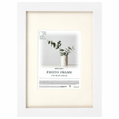 Рамка 21х30 см с паспарту 13х18 см небьющаяся, багет 26 мм МДФ, BRAUBERG "Ambassador", белая, 391366 за 495 ₽. Рамки для дипломов, сертификатов, грамот, фотографий.  Доставка по РФ. Без переплат!