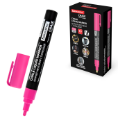 Маркер меловой CHALK LIQUID MARKER, РОЗОВЫЙ, 3 мм, стираемый, BRAUBERG "CHALK", 152586 за 94 ₽. Маркеры меловые.  Доставка по РФ. Без переплат!