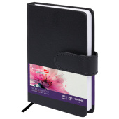 Скетчбук, белая бумага 140 г/м2 90х140 мм, 80 л., КОЖЗАМ, застежка, BRAUBERG ART CLASSIC, черный, 116459 за 288 ₽. Альбомы, скетчбуки и бумага для графики и эскизов.  Доставка по РФ. Без переплат!