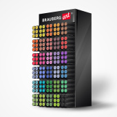 Дисплей настольный для размещения маркеров для скетчинга BRAUBERG ART, 30 ячеек, 180 маркеров (в комплект не входят), 504907 за 3&nbsp;323 ₽. Стойки и дисплеи.  Доставка по РФ. Без переплат!