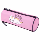 Пенал BRAUBERG, 3 отделения, нейлон, 21х7х7 см, "Lazy cat", 272306 за 512 ₽. Пеналы мягкие.  Доставка по РФ. Без переплат!
