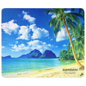 Коврик для мыши SONNEN "BEACH", резина + ткань, 260х220х3 мм, 513294 за 162 ₽. Коврики для мыши.  Доставка по РФ. Без переплат!