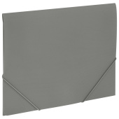 Папка на резинках А4 BRAUBERG PIXEL, серая, до 300 листов, 0,5 мм, 273041 за 79 ₽. Папки на резинках пластиковые.  Доставка по РФ. Без переплат!