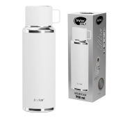 Термос 0,75 л JOYLUX (ДЖОЙЛЮКС) ULTRA, нержавеющая сталь SUS316, крышка/кружка, питейник, сито, белый матовый, 700315 за 1&nbsp;129 ₽. Термосы.  Доставка по РФ. Без переплат!