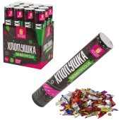 Хлопушка пневматическая ЗОЛОТАЯ СКАЗКА 30 см, фольга, конфетти, ассорти, 591473 за 130 ₽. Хлопушки.  Доставка по РФ. Без переплат!