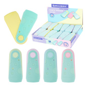 Ластик BRAUBERG "ULTRA PASTEL", 57х24х15 мм, пастельные цвета ассорти, бирюзовый пластиковый держатель, 272688 за 39 ₽. Ластики классические.  Доставка по РФ. Без переплат!