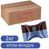Конфеты вафельные O'ZERA "Creamy-Hazelnut" с молочно-ореховой начинкой в шоколаде, гофрокороб 2 кг, ВК418 за 2 828 ₽. Конфеты фасованные.  Доставка по РФ. Без переплат!