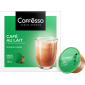 Кофе в капсулах COFFESSO "Cafe au lait" для кофемашин Dolce Gusto, 16 порций, 102506 за 954 ₽. Кофе и какао в капсулах.  Доставка по РФ. Без переплат!