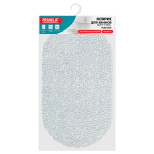 Коврик для ванны противоскользящий 69х39 см, "Капли", овальный, прозрачный, ПВХ, PRIMILA (ПРИМИЛА), 700375 за 254 ₽. Коврики для ванной комнаты.  Доставка по РФ. Без переплат!