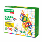 Магнитный конструктор BIG MAGNETIC BLOCKS-42, 42 детали, BRAUBERG KIDS, 663846 за 1&nbsp;053 ₽. Конструкторы.  Доставка по РФ. Без переплат!