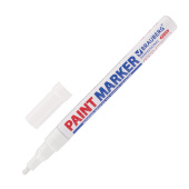 Маркер-краска лаковый (paint marker) 2 мм, БЕЛЫЙ, НИТРО-ОСНОВА, алюминиевый корпус, BRAUBERG PROFESSIONAL PLUS, 151438 за 80 ₽. Маркеры-краски лаковые.  Доставка по РФ. Без переплат!