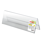 Подставка настольная для презентаций 300х100 мм (домик), двусторонняя, ПЭТ, STAFF, 291392 за 285 ₽. Подставки и таблички настольные (тейблтенсы).  Доставка по РФ. Без переплат!