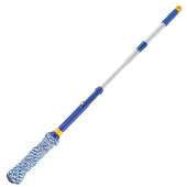 Швабра самоотжимная, скручивающийся отжим, МОП из микрофибры, телескопический черенок 96 см, LAIMA, 601471 за 714 ₽. Швабры для пола.  Доставка по РФ. Без переплат!