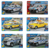 Конструктор пластиковый "АВТОМОБИЛИ", 28-42 детали, ГОРОД МАСТЕРОВ за 632 ₽. Конструкторы.  Доставка по РФ. Без переплат!