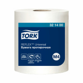 Бумага протирочная с центральной вытяжкой 270 метров, TORK Reflex (M4) 1-слойная, КОМПЛЕКТ 6 рулонов, 321400 за 4 554 ₽. Протирочная бумага и материалы.  Доставка по РФ. Без переплат!