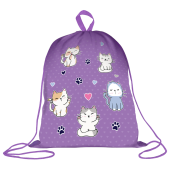 Мешок для обуви BRAUBERG KIDS, с петлей, 42х34 см, "Playing kittens", 272413 за 218 ₽. Мешки для обуви.  Доставка по РФ. Без переплат!
