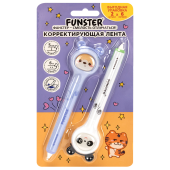 Корректирующая лента FUNSTER (ФАНСТЕР) "Милые зверята", 5 мм x 6 м, КОМПЛЕКТ из 2 шт., на блистере, 273983 за 164 ₽. Корректирующие ленты.  Доставка по РФ. Без переплат!