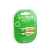 Батарейки аккумуляторные GP ReEnergy Ni-Mh пальчиковые КОМПЛЕКТ 2 шт., АА (HR6), 2600 mAh, 270AAHCRGY, 270AAHCRGY-2CR за 1 173 ₽. Аккумуляторные батарейки.  Доставка по РФ. Без переплат!
