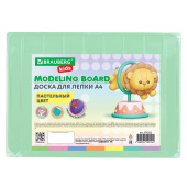 Доска для лепки А4, 280х200 мм, BRAUBERG KIDS, пастельные цвета, ассорти, 7 отделений, 274255 за 84 ₽. Доски, стеки и формочки для лепки.  Доставка по РФ. Без переплат!