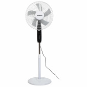 Вентилятор напольный, 3 режима, пульт ДУ, SONNEN TF-45W-40-520, d=40 см, 45 Вт, белый, 454788, FS-40-520 за 5 443 ₽. Вентиляторы.  Доставка по РФ. Без переплат!