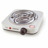 Настольная электрическая плита CENTEK CT-1508, 1000 Вт, 1 конфорка, 5 режимов нагрева, белая за 757 ₽. Портативные бытовые плиты.  Доставка по РФ. Без переплат!