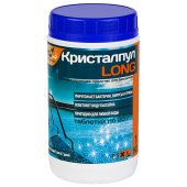 Средство для дезинфекции бассейнов, 1 кг, КРИСТАЛПУЛ LONG, медленный хлор, таблетки по 20 г, KPLG201S за 1 034 ₽. Химия для бассейнов.  Доставка по РФ. Без переплат!