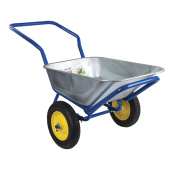 Тачка садово-строительная ТЕХ-ТОП, 110 л, максимальный вес 260 кг, цинковый кузов, пневмоколеса d=360 мм, 606628 за 10&nbsp;207 ₽. Тачки садовые.  Доставка по РФ. Без переплат!