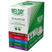 Кофе в капсулах 50 порций WELDAY (ВЭЛДЭЙ) "Classic Line Collection", 5 вкусов, для кофемашин Nespresso, 623746 за 1 351 ₽. Кофе и какао в капсулах.  Доставка по РФ. Без переплат!