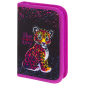 Пенал BRAUBERG с наполнением, 1 отделение, 1 откидная планка, 24 предмета, 21х14 см, "Leopard", 272350 за 612 ₽. Пеналы с наполнением.  Доставка по РФ. Без переплат!