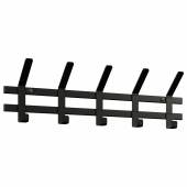 Вешалка настенная "Торонто-5", 168х580х85 мм, 5 крючков, металл, черная, ВНТ5 Ч за 1&nbsp;157 ₽. Вешалки настенные.  Доставка по РФ. Без переплат!