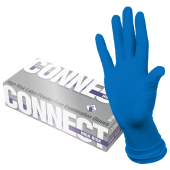 Перчатки латексные смотровые CONNECT HIGH RISK 25 пар (50 шт.), размер XL (очень большой), синие, CON-HR-04 за 844 ₽. Перчатки медицинские.  Доставка по РФ. Без переплат!