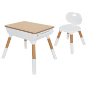 Стол детский + стул BRABIX KIDS CS-001, растущий, 2-7 лет, ЛДСП, пластик, 533288 за 6&nbsp;474 ₽. Наборы детской мебели.  Доставка по РФ. Без переплат!