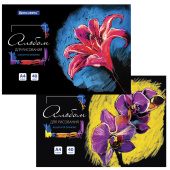 Альбом для рисования А4 40 л., склейка, обложка картон, подложка, BRAUBERG, 205х290 мм, "Blossom", 106330 за 120 ₽. Альбомы и папки для рисования.  Доставка по РФ. Без переплат!